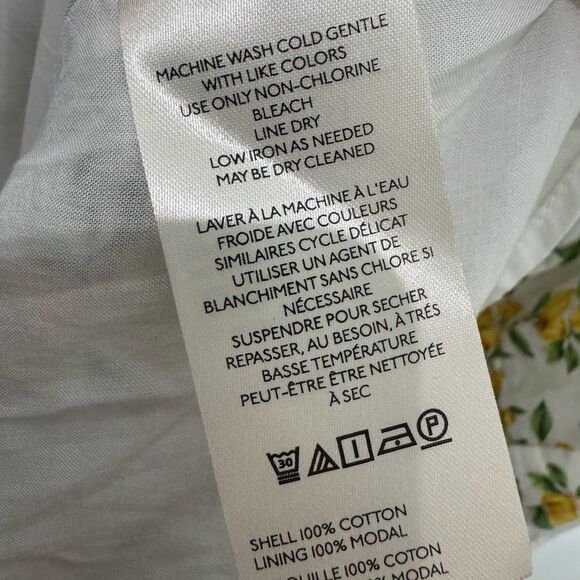 NEW ANTHROPOLOGIE  Helena Smocked Midi Dress - Yellow Floral - Picture 10 of 11